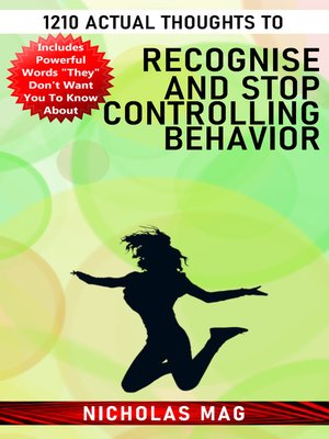 cover image of 1210 Actual Thoughts to Recognise and Stop Controlling Behavior